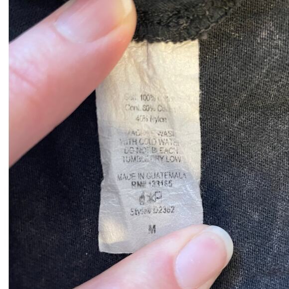 Basil Heart Lola Womens Medium Blouse 100% Cotton Gray Lace Design Long Sleeve - Picture 5 of 9